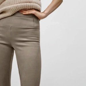 Aritzia Wilfred Daria Faux Suede High Waisted Leggings Size Small